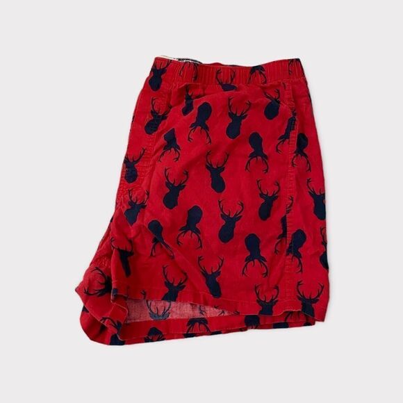 Old Navy Antler Red Christmas Cabin Boxer Brief Shorts - Picture 1 of 4